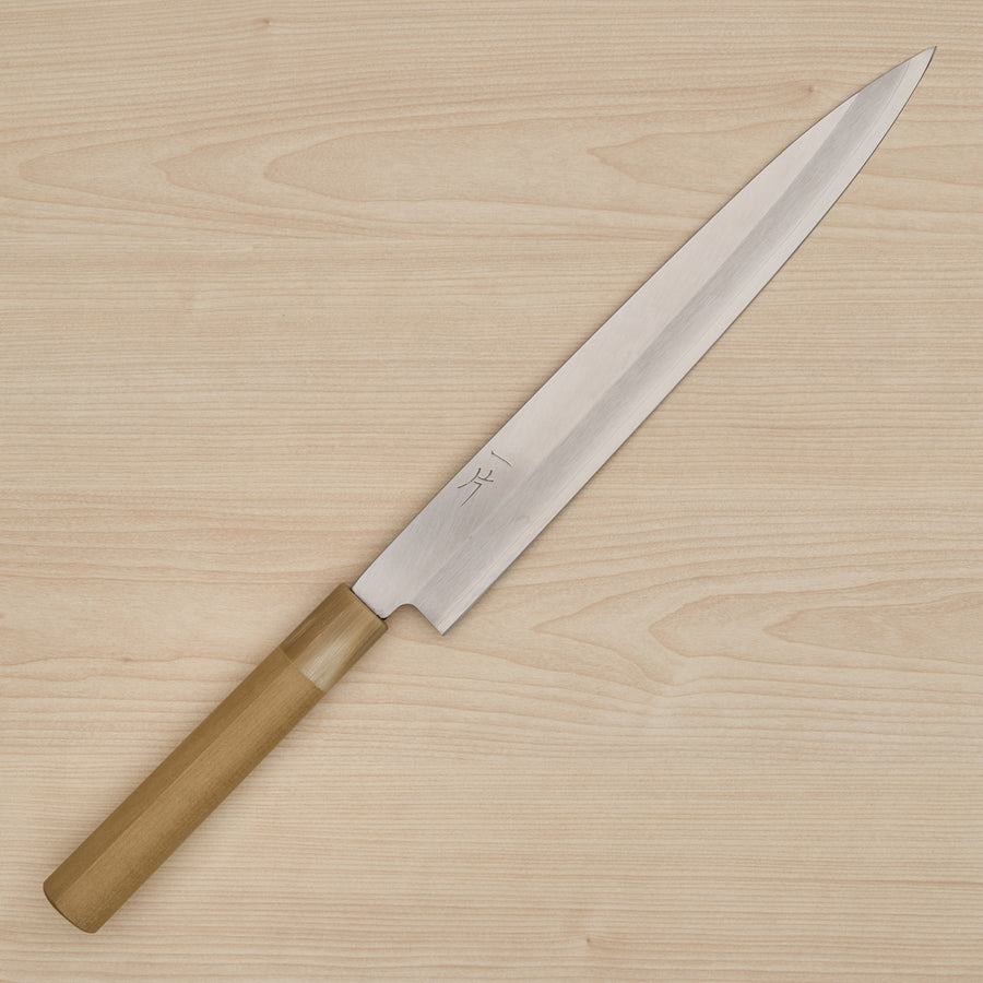 Hitohira Silver #3 Yanagiba 270mm Ho Wood Handle (D-Shape)