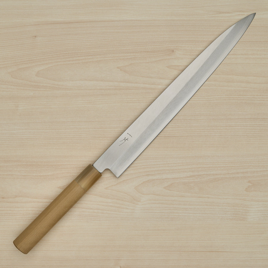 Hitohira Silver #3 Yanagiba 300mm Ho Wood Handle (D-Shape)