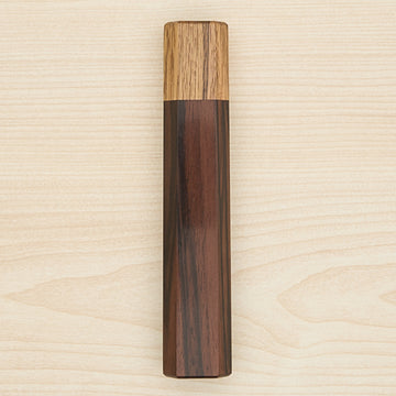 Hitohira WB Two-Tone Handle Makassar Ebony x Oak 130mm