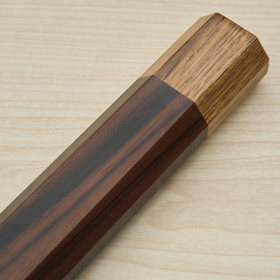 Hitohira WB Two-Tone Handle Makassar Ebony x Oak 130mm