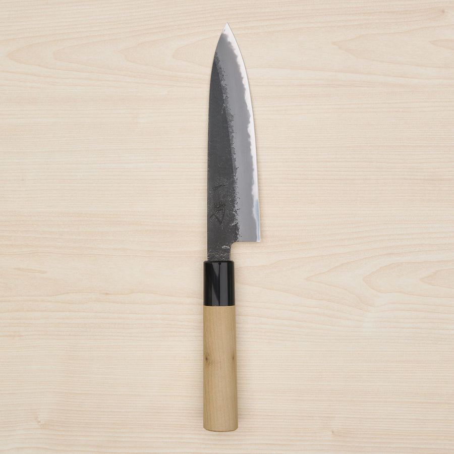 Hitohira Hinode Nashiji White #2 Petty 150mm Ho Wood Handle (Oval)