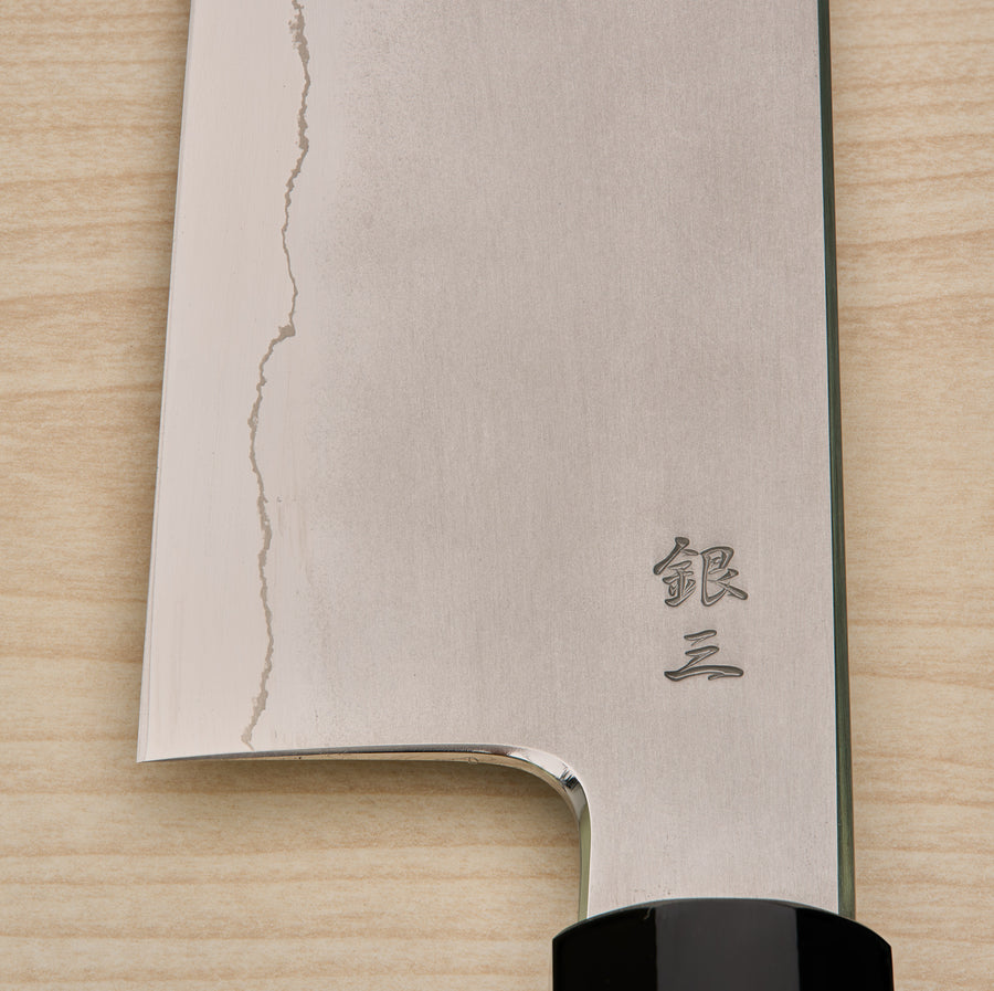 Tetsujin Silver #3 Kasumi Kiritsuke Gyuto 240mm Taihei Tagayasan Handle