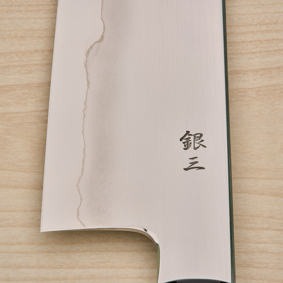 Tetsujin Silver #3 Ukiba Kiritsuke Gyuto 210mm Yakusugi Cedar Handle