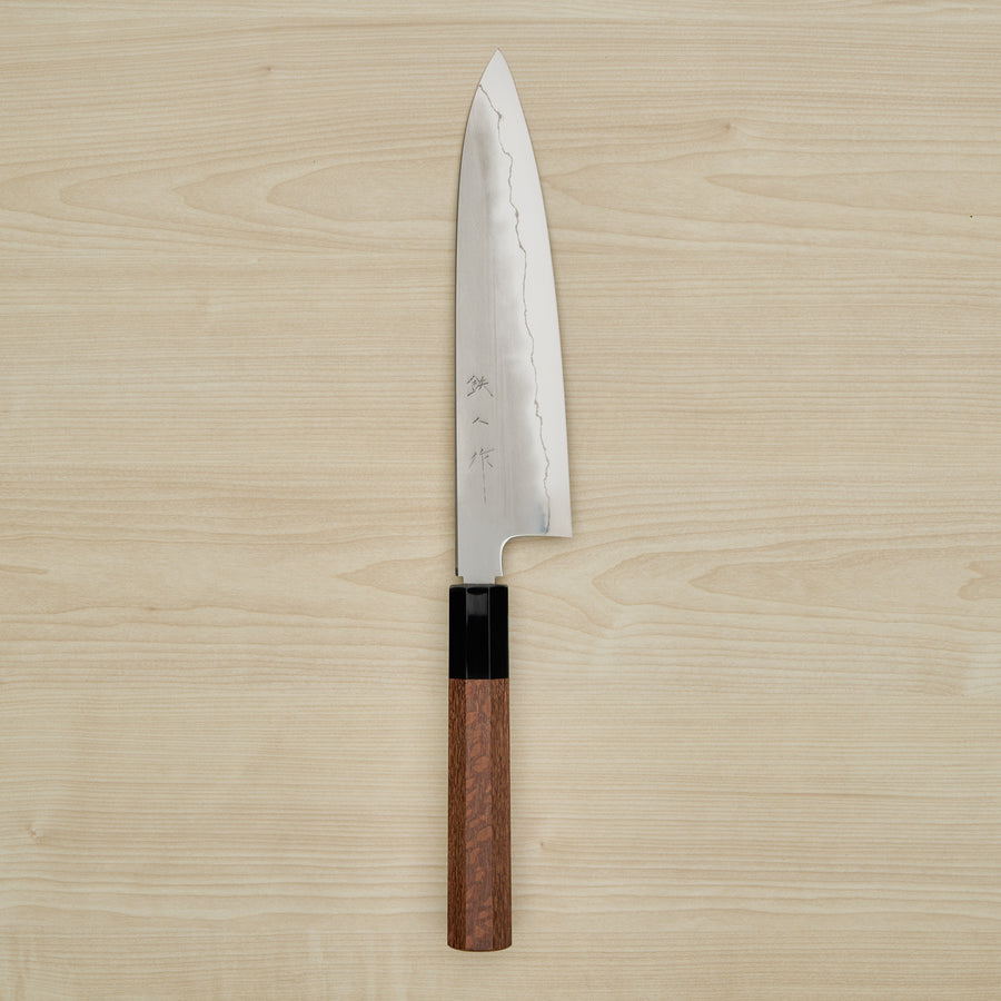 Tetsujin Silver #3 Kasumi Gyuto 210mm Lacewood Handle