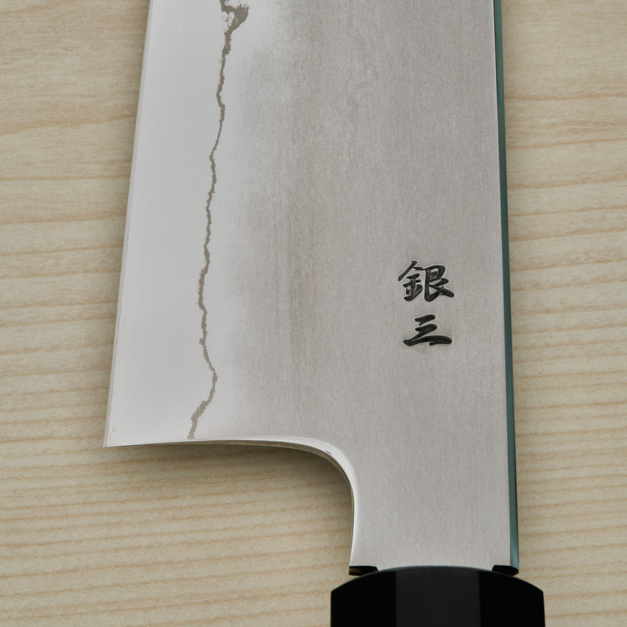 Tetsujin Silver #3 Kasumi Gyuto 210mm Lacewood Handle