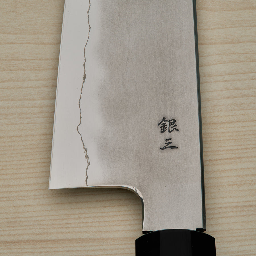 Tetsujin Silver #3 Kasumi Kiritsuke Gyuto 210mm Lacewood Handle