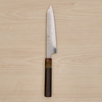 Tetsujin Silver #3 Kasumi Kiritsuke Petty 165mm Taihei Makassar Ebony Handle