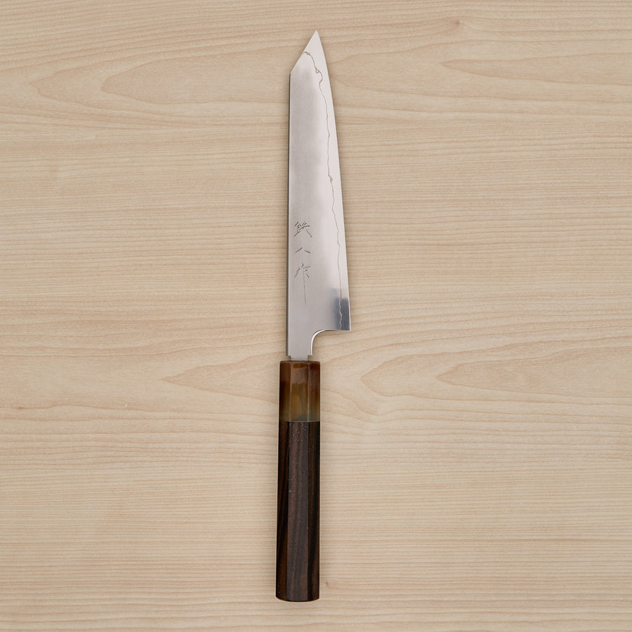 Tetsujin Silver #3 Kasumi Kiritsuke Petty 165mm Taihei Makassar Ebony Handle