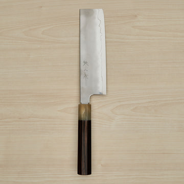 Tetsujin Silver #3 Kasumi Nakiri 180mm Taihei Makassar Ebony Handle