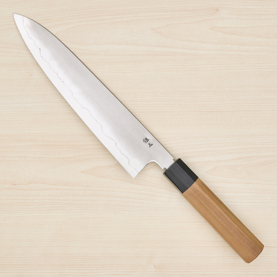 Tetsujin Silver #3 Kasumi Gyuto 240mm Yakusugi Cedar Handle