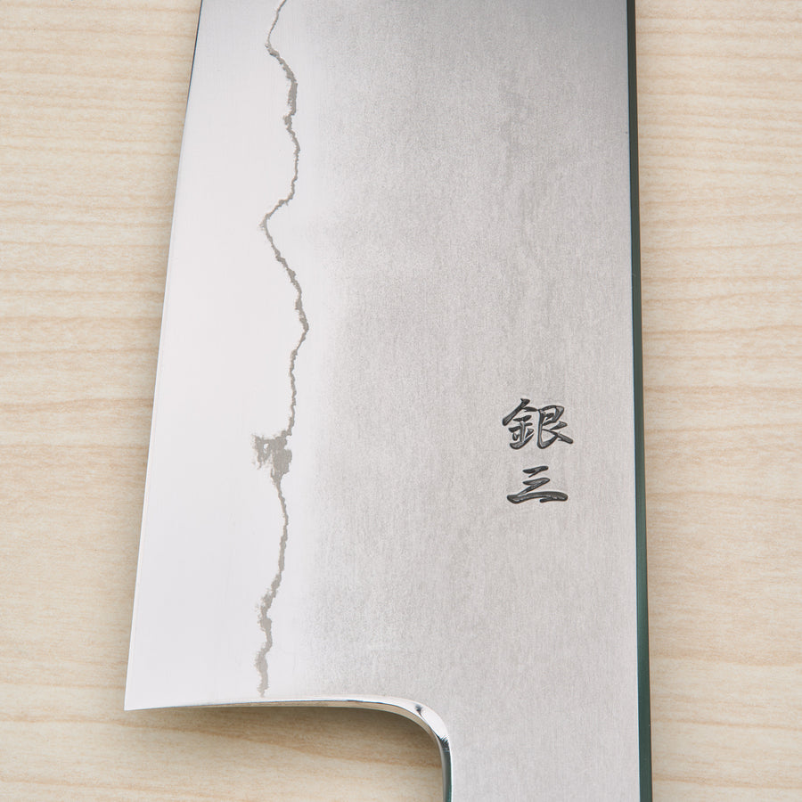 Tetsujin Silver #3 Kasumi Kiritsuke Gyuto 210mm Yakusugi Cedar Handle