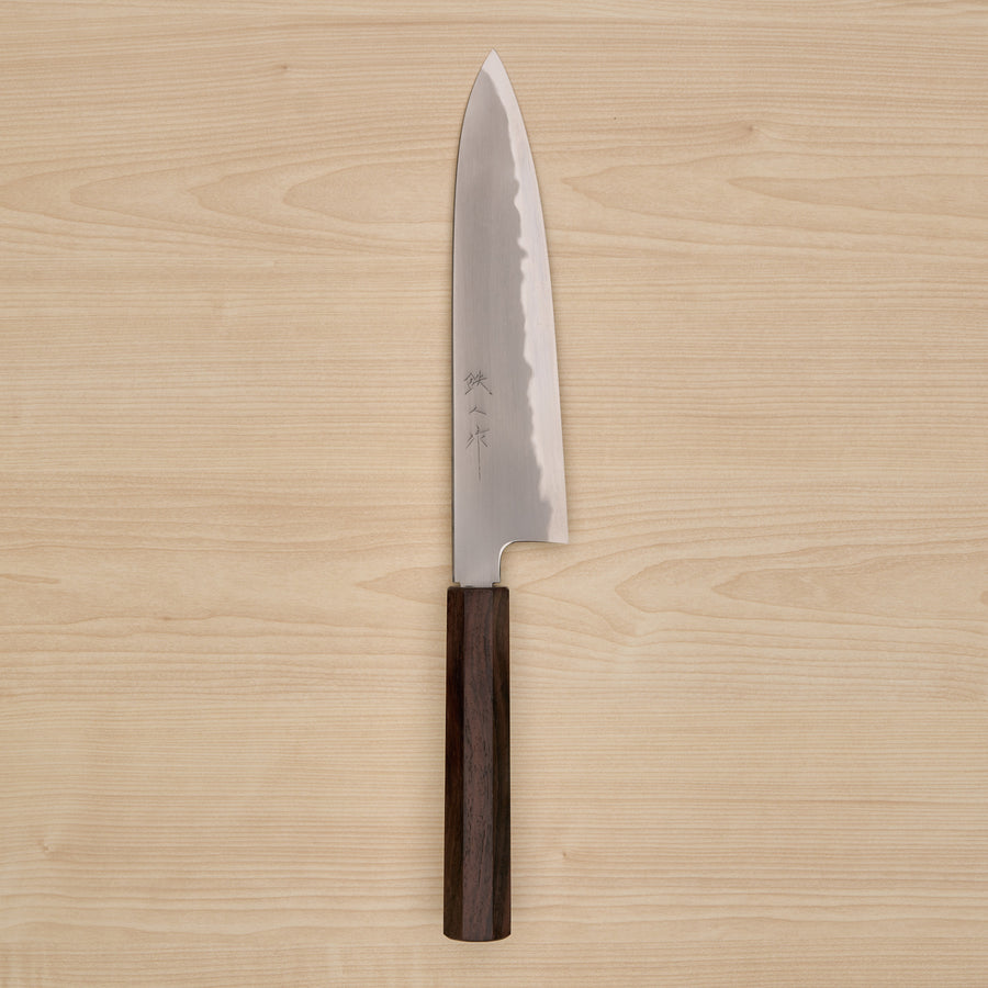 Tetsujin Blue #2 Kasumi Gyuto 210mm Mono Rosewood Handle