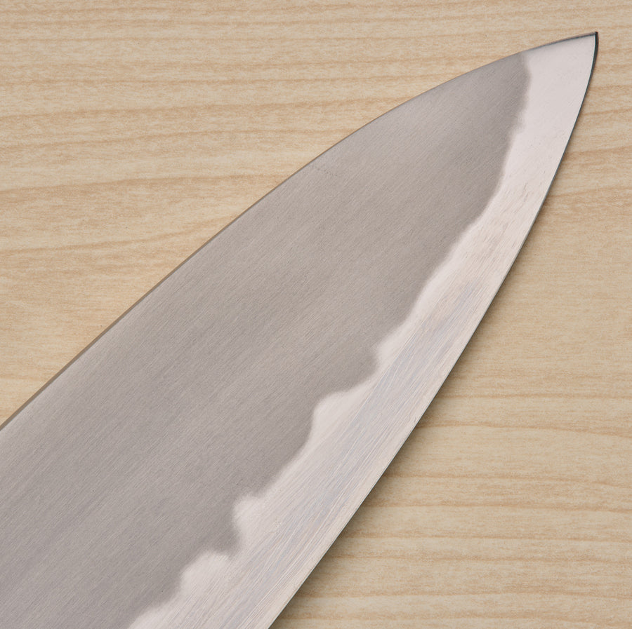 Tetsujin Blue #2 Kasumi Gyuto 210mm Mono Rosewood Handle