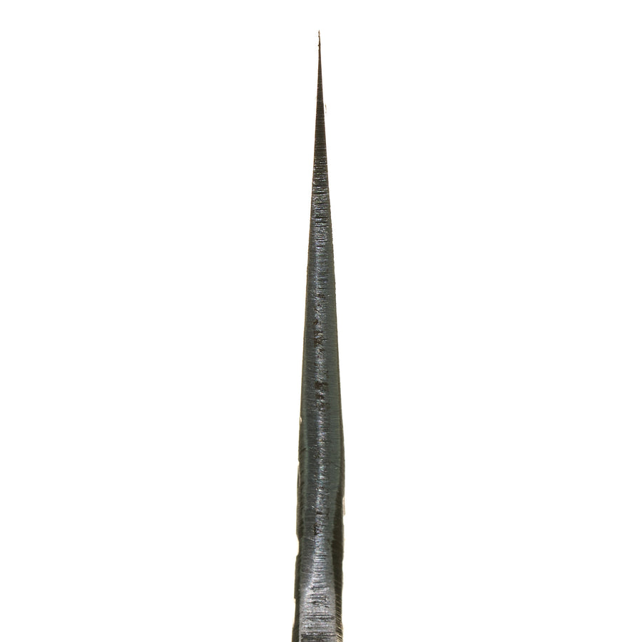 Isamitsu Blue Super Stainless Clad Kurouchi Gyuto 240mm Taihei Makassar Ebony Handle