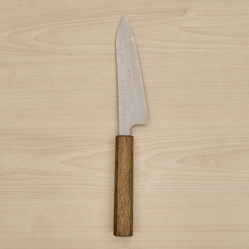 Nigara SG STRIX Petty 150mm Mono Oak Handle Dark