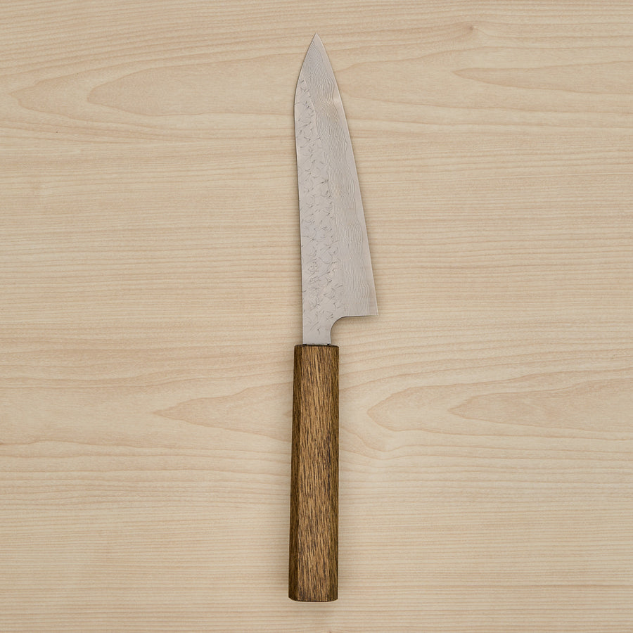 Nigara SG STRIX Petty 150mm Mono Oak Handle Dark