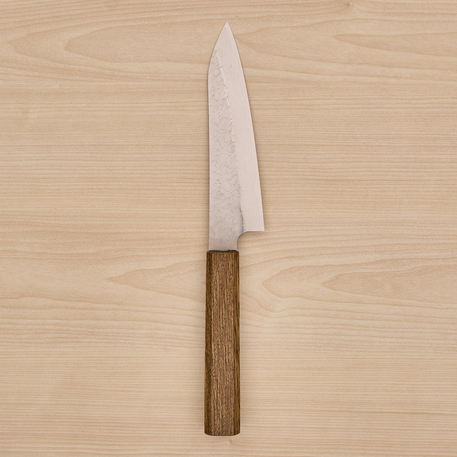 Nigara SG STRIX Petty 150mm Mono Oak Handle Dark