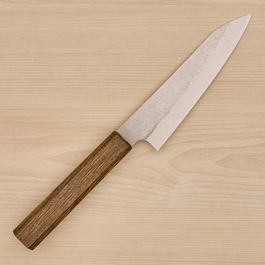 Nigara SG STRIX Petty 150mm Mono Oak Handle Dark