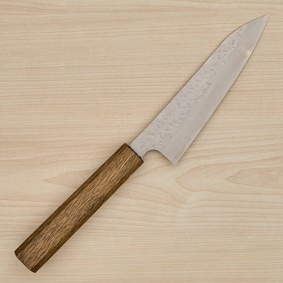 Nigara SG STRIX Petty 150mm Mono Oak Handle Dark