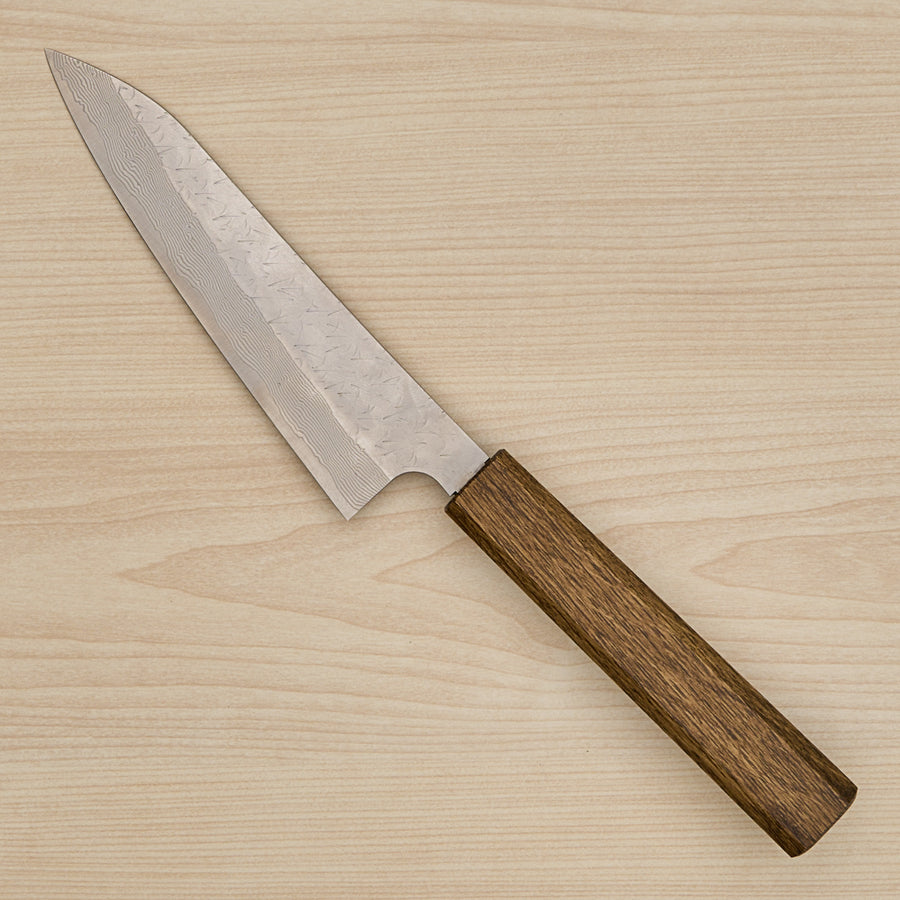 Nigara SG STRIX Petty 150mm Mono Oak Handle Dark