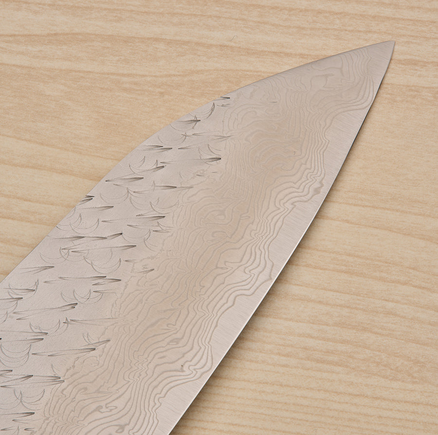 Nigara SG STRIX Gyuto 210mm Mono Oak Handle Dark