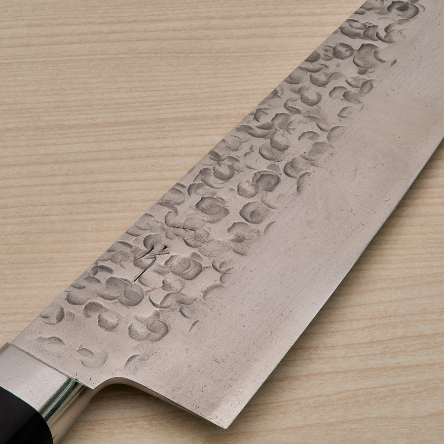 Hitohira T10 Tsuchime Gyuto 180mm Pakka Handle