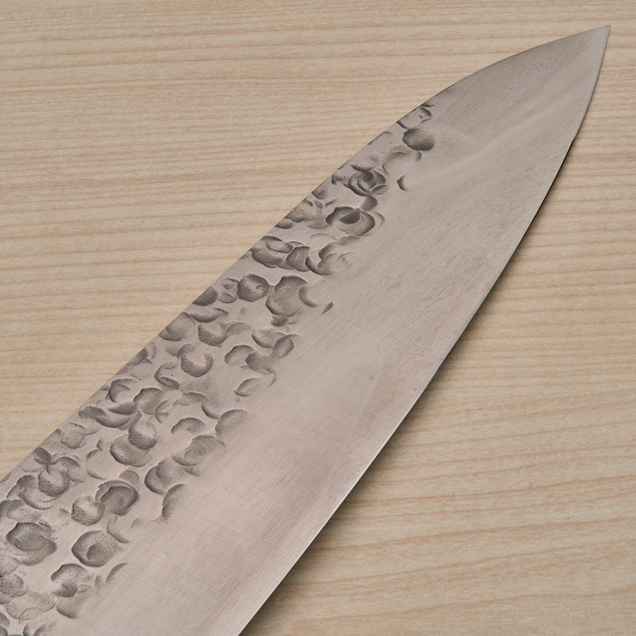 Hitohira T10 Tsuchime Gyuto 180mm Pakka Handle