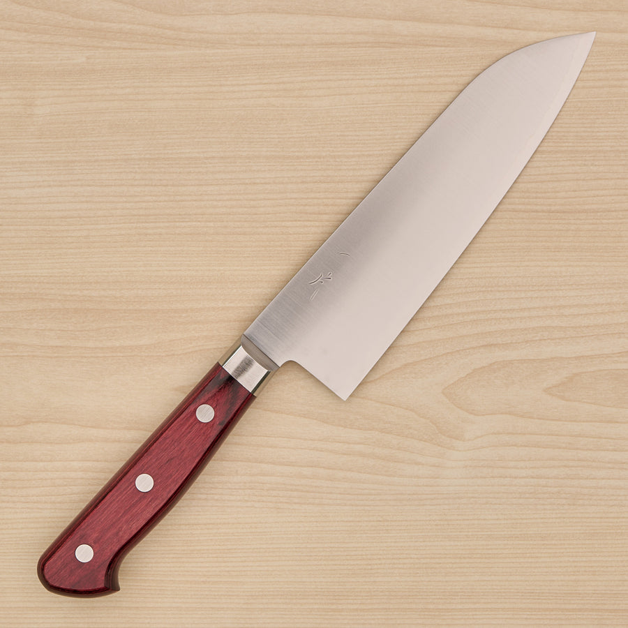 Hitohira TP Santoku 170mm Wine Pakka Handle