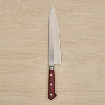 Hitohira TP Gyuto 210mm Wine Pakka Handle