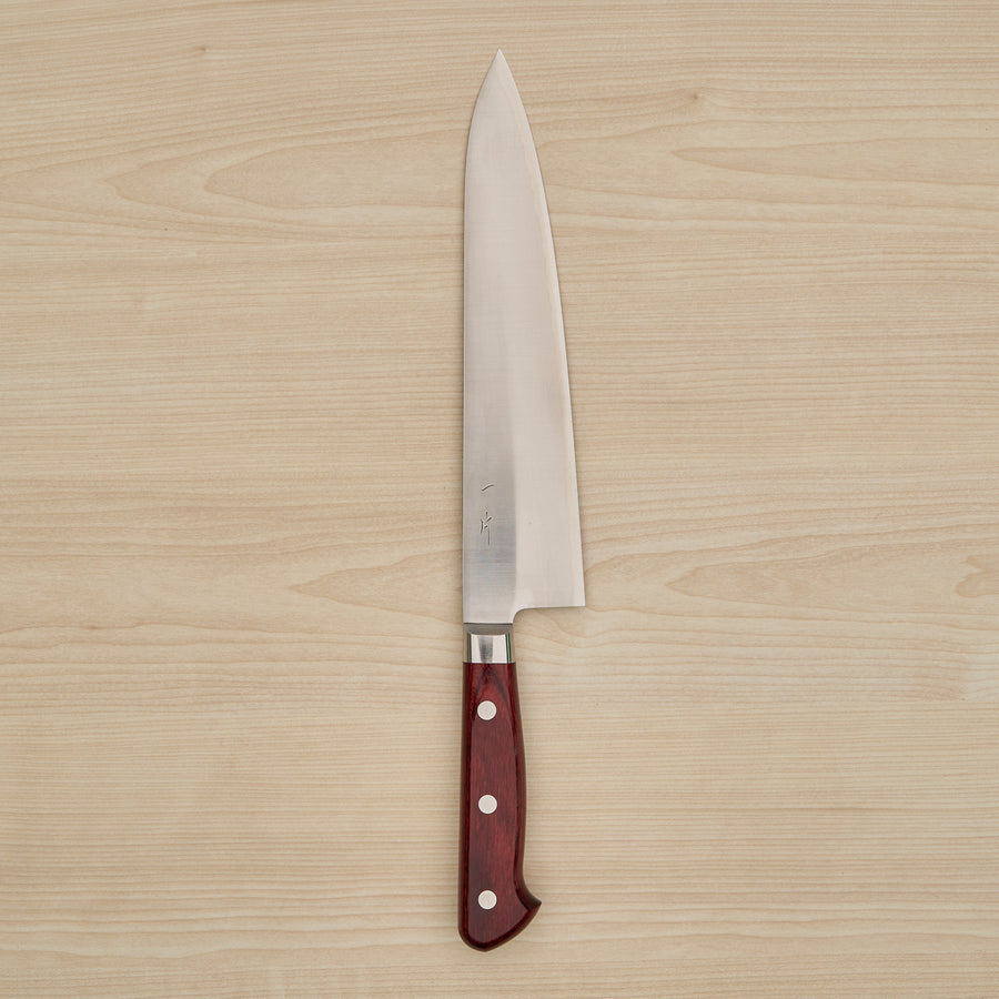 Hitohira TP Gyuto 210mm Wine Pakka Handle