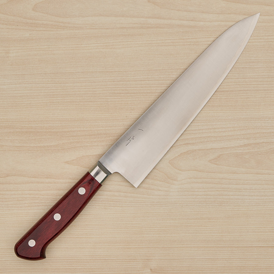 Hitohira TP Gyuto 210mm Wine Pakka Handle