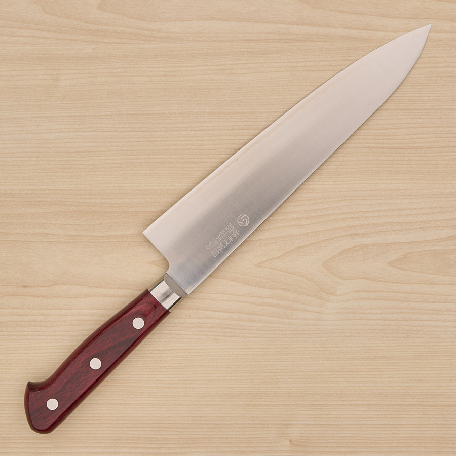 Hitohira TP Gyuto 210mm Wine Pakka Handle