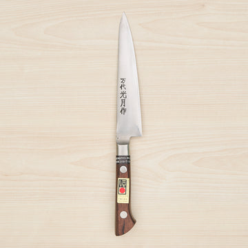 Kogetsu Mandai Stainless Petty 150mm Imitation Mahogany Handle