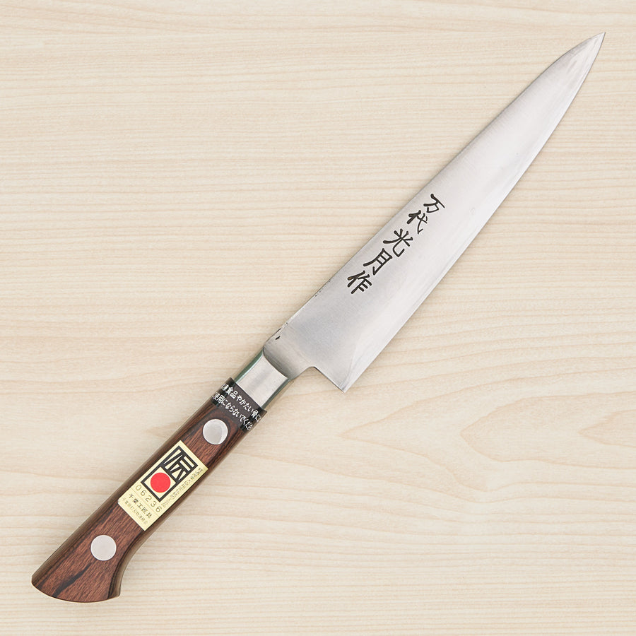 Kogetsu Mandai Stainless Petty 150mm Imitation Mahogany Handle