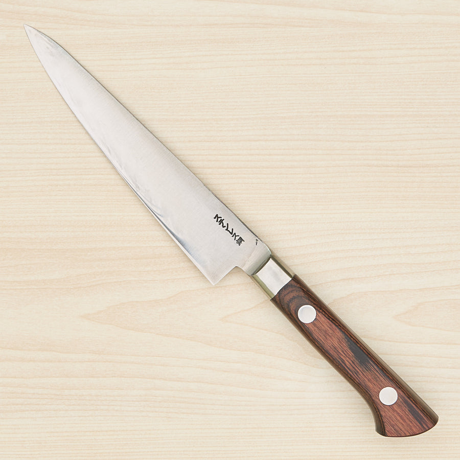 Kogetsu Mandai Stainless Petty 150mm Imitation Mahogany Handle