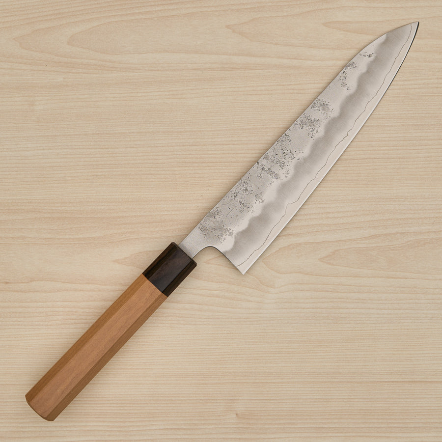 Hitohira Futana S3 Nashiji Gyuto 210mm Cherry Wood Handle