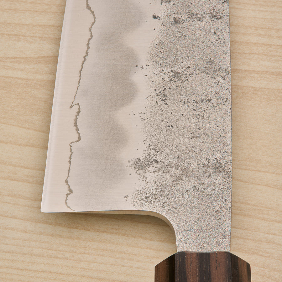 Hitohira Futana S3 Nashiji Santoku 170mm Cherry Wood Handle