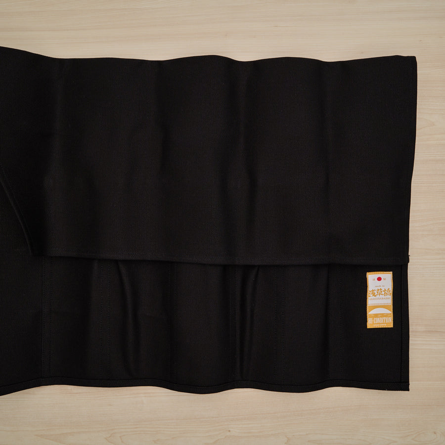 Hi-Condition Hanpu Canvas 6 Pockets Knife Roll Black
