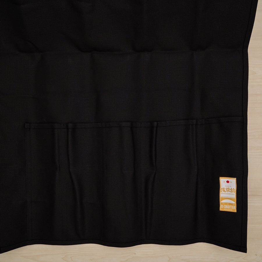 Hi-Condition Hanpu Canvas 6 Pockets Knife Roll Black