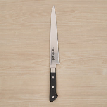 Tsubaya Bread Knife 210mm Pakka Handle