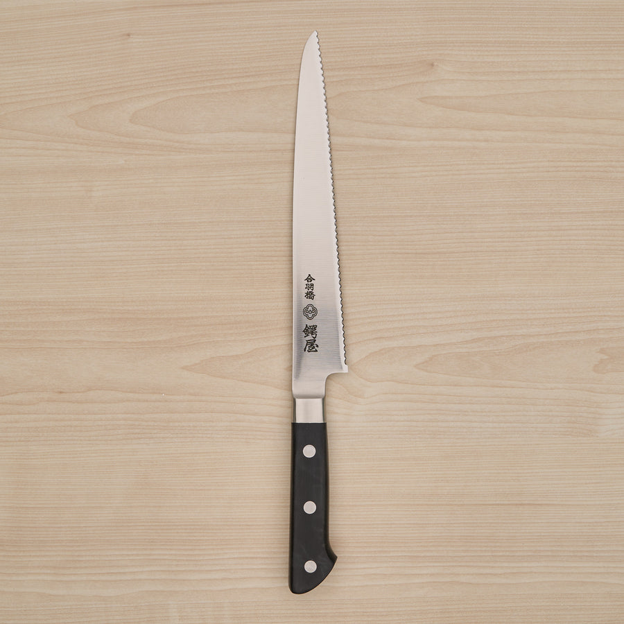 Tsubaya Bread Knife 210mm Pakka Handle