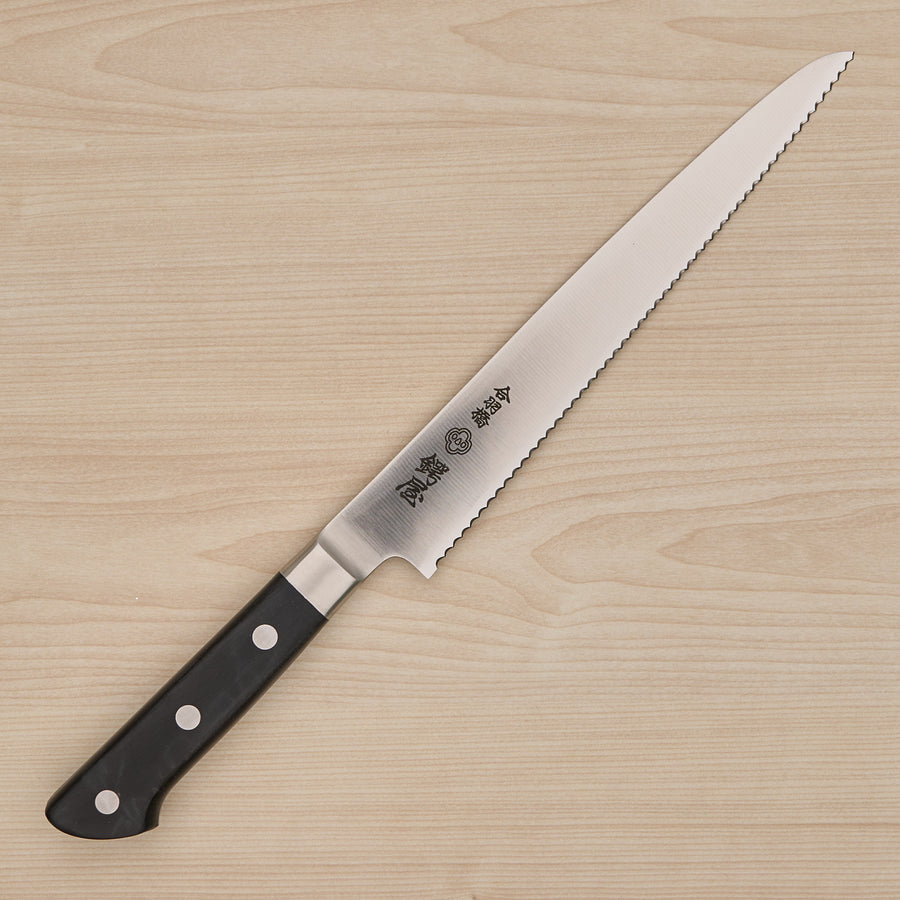 Tsubaya Bread Knife 210mm Pakka Handle