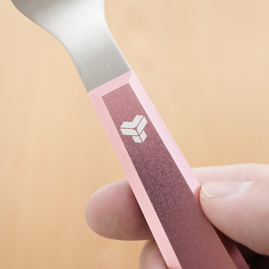 (Rose) Titanium Offset Spatula - TITANION BY BYRON