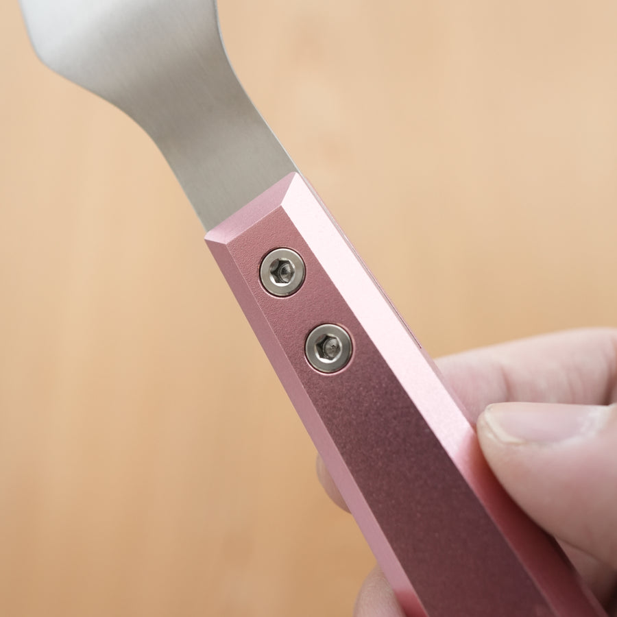 (Rose) Titanium Offset Spatula - TITANION BY BYRON