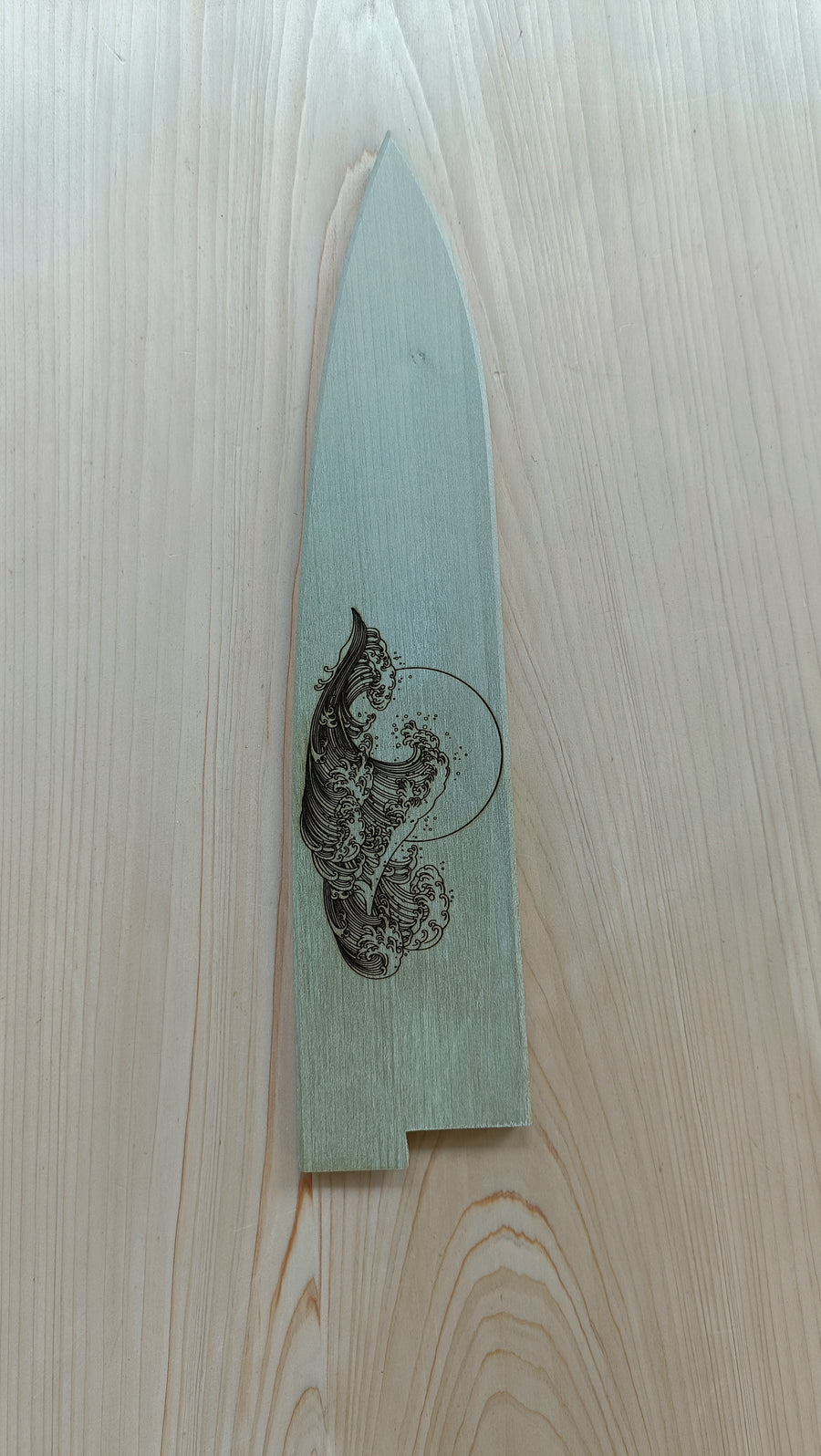 Hitohira WB Ho Wood Saya Gyuto 240mm 4.5mm Hokusai Namiura