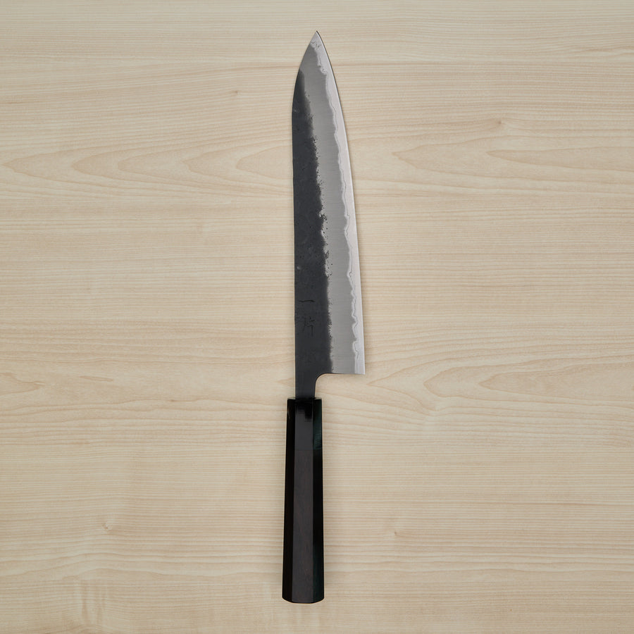 Hitohira Futana SB Kuro Nashiji Gyuto 240mm Ebony Handle