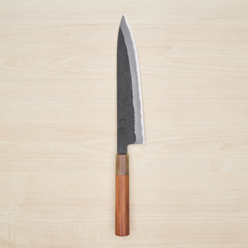 Hitohira Hinode Nashiji White #2 Stainless Clad Gyuto 240mm Taihei Quince Handle