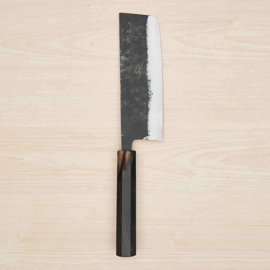 Morihei Hisamoto Kurouchi White #1 Nakiri Ebony Handle