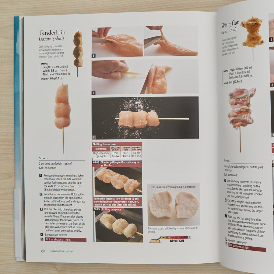The Japanese Culinary Academy YAKIBA, Grilling Techniques: Shio-yaki, Furishio-yaki, Yuan-yaki, Tare-yaki, and Yakitori (English)