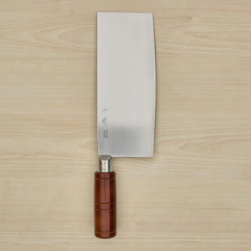 Hitohira Stainless Clad Chinese Cleaver 200mm Beechwood Handle